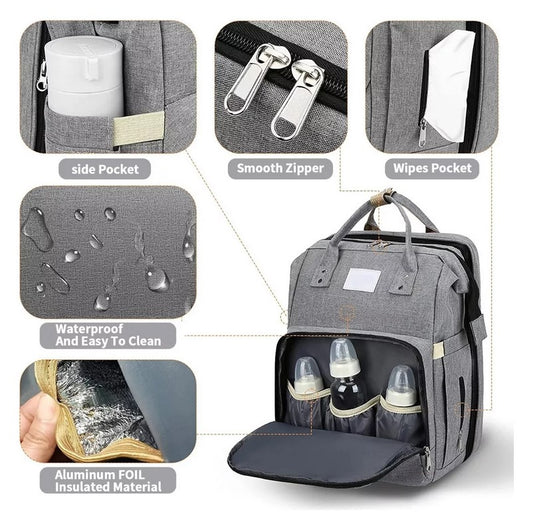 Mochila Pañalera 5 en 1