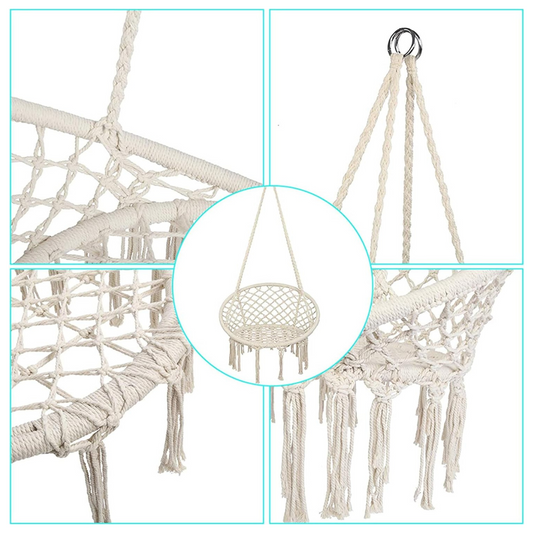 Silla Hamaca de Macramé