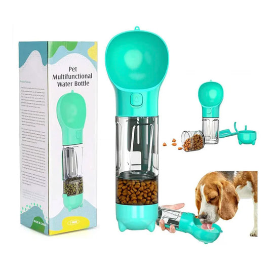 Botella Portátil 3 en 1 para Mascotas