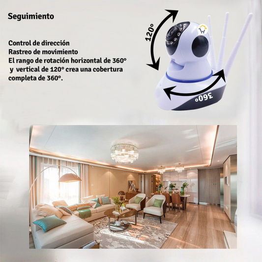 Cámara IP Robótica de Seguridad Wi-Fi